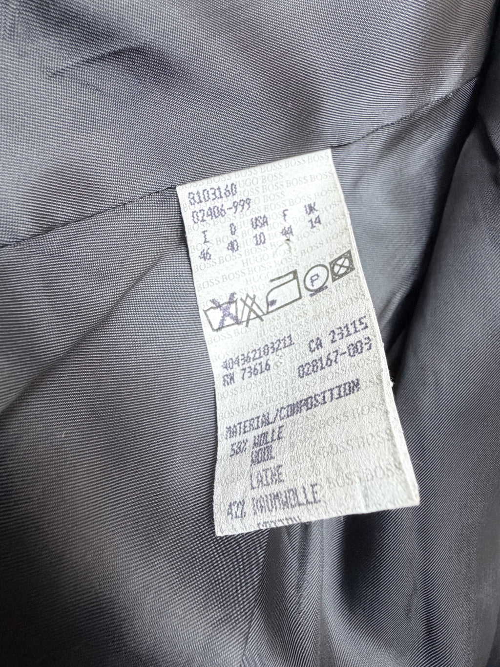 Vintage 1990s Hugo Boss Ladies Black Minimalist Overcoat Blazer