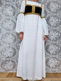 Vintage Quad 1970s Medieval Revival Folk Maxi Dress