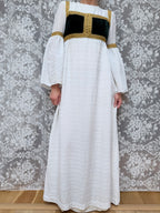Vintage Quad 1970s Medieval Revival Folk Maxi Dress