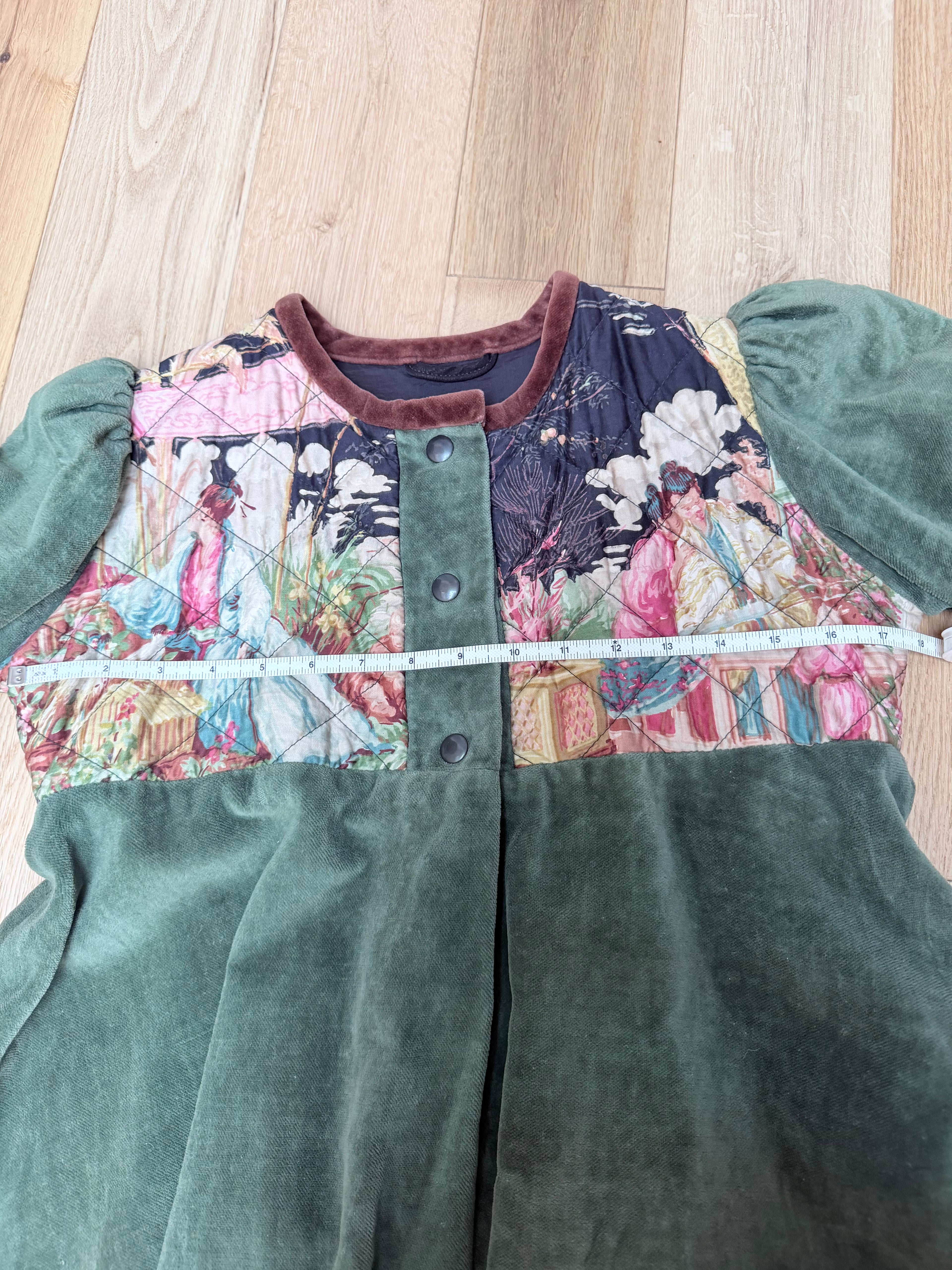 Meadow: Vintage 1970s Green Velvet Revival Jacket