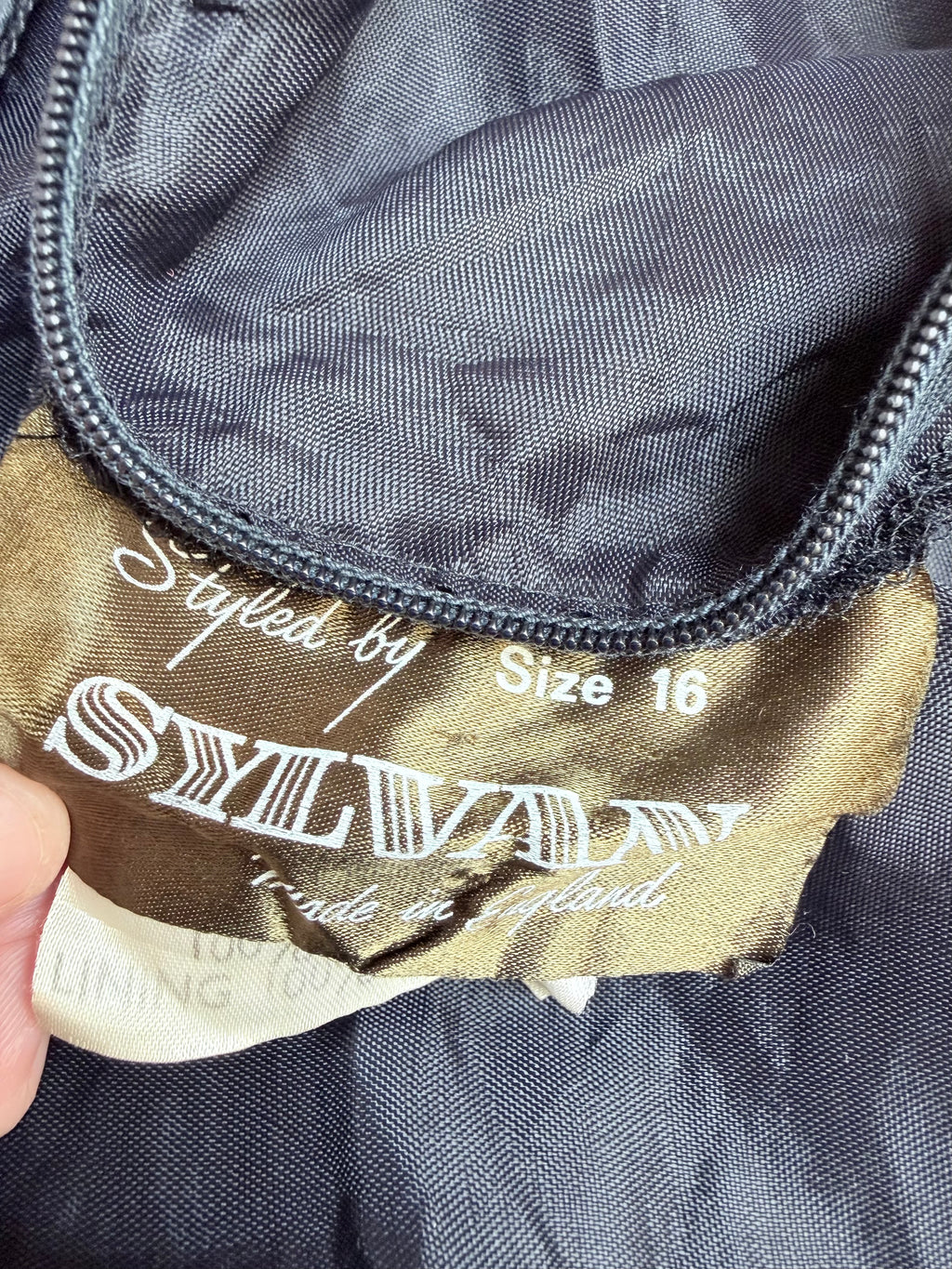 Rare Vintage 1970s 'Styled By Sylvan' Batwing Cape Dress