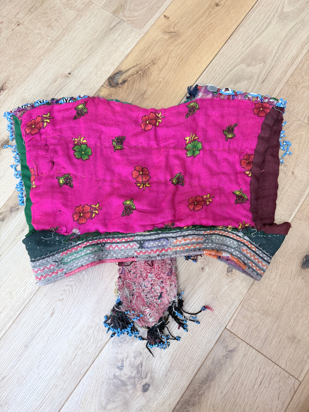 Rare Antique Afghan Embroidered Ceremonial Bridal Waistcoat