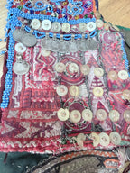 Rare Antique Afghan Embroidered Ceremonial Bridal Waistcoat