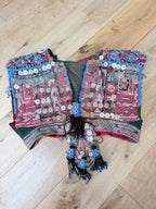 Rare Antique Afghan Embroidered Ceremonial Bridal Waistcoat