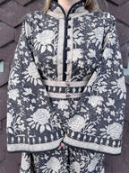 The Florence in Black – Handmade Block Print Dress