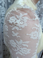 The Diana: Vintage 1970s Candi Jones Bridal Peplum Dress