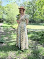 The Goldie | Handmade Block Print Wrap Skirt