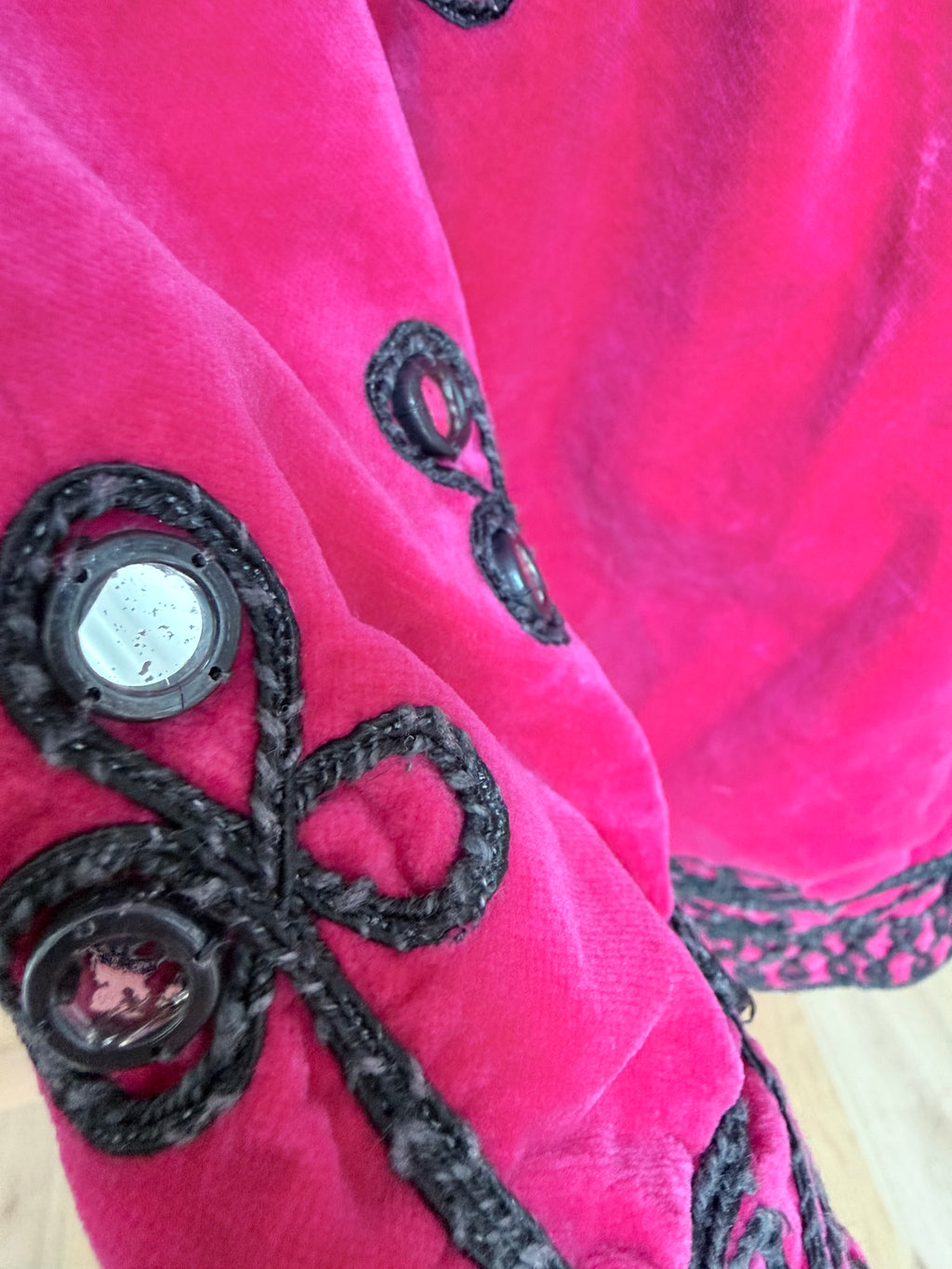 Pink Afghan 1960s/1970s Embroidered Jacket Dress