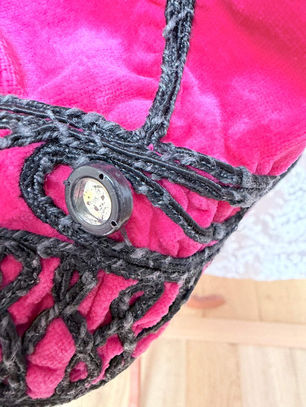 Pink Afghan 1960s/1970s Embroidered Jacket Dress