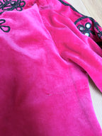 Pink Afghan 1960s/1970s Embroidered Jacket Dress