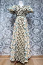 The Goldie | Handmade Block Print Wrap Skirt