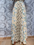 The Goldie | Handmade Block Print Wrap Skirt