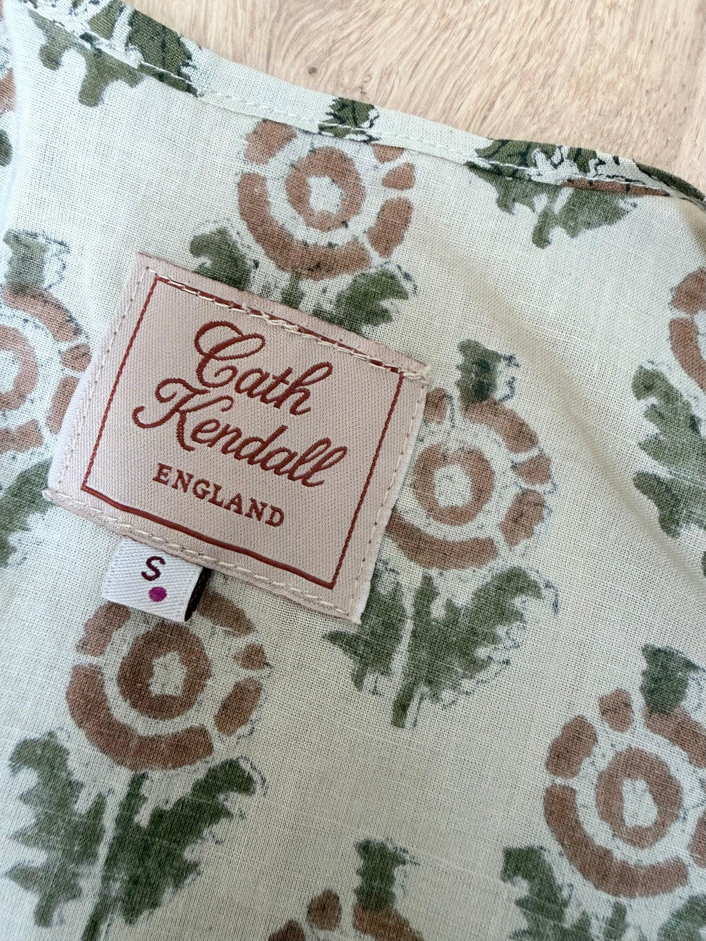 The Goldie | Puff Sleeve Block Print Blouse